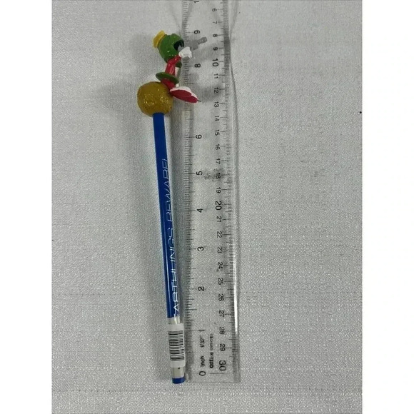 Looney Tunes‎ Marvin the Martian Figure on 9" Pencil Vintage 1995 Warner Bros - Picture 8 of 8
